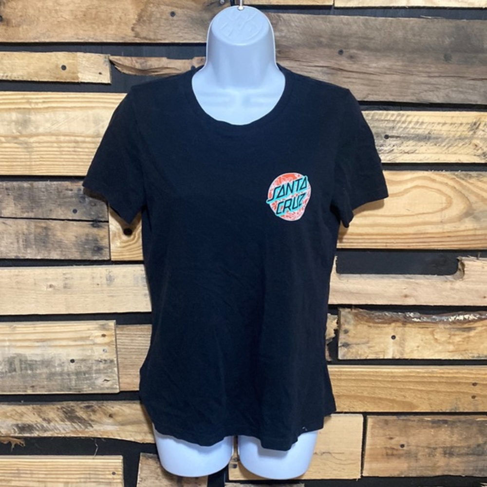 Santa Cruz The Original Skateboards Women's Black T-Shirt Size Small